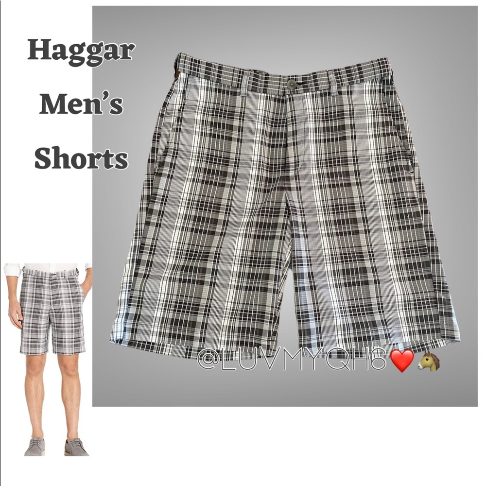 Haggar Men's Shorts Cool 18 Expandable-Waist